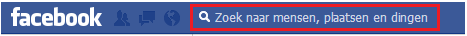 Facebook vrienden zoeken