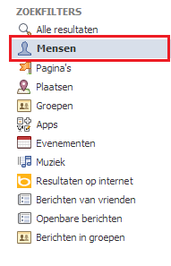 facebook zoeken stap 3